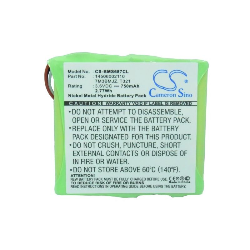 Ni-MH Battery fits Bosch, Ms687, Detewe, 3gp4e 3.6V, 750mAh Cordless Phone Cameron Sino Technology Limited