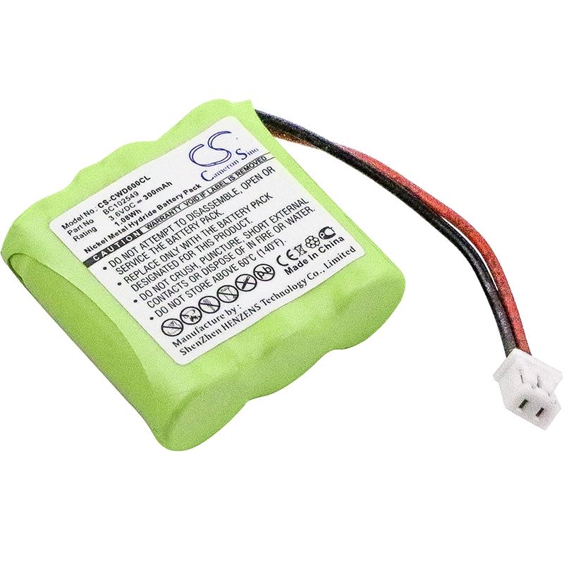 Ni-MH Battery fits Cable & Wireless, Cwd2000, Cwd3000, Cwd600 3.6V, 300mAh Cordless Phone Cameron Sino Technology Limited