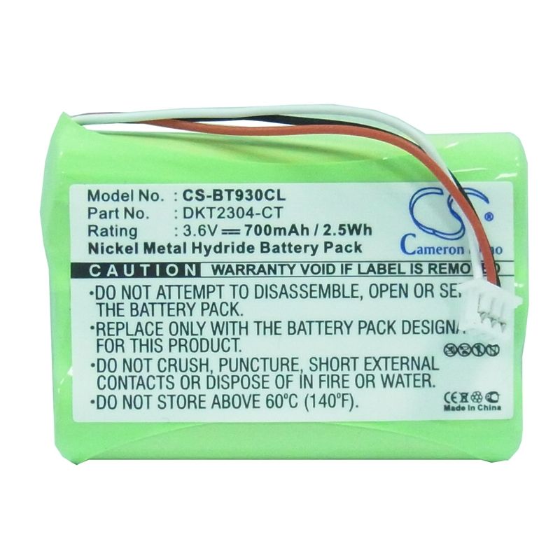 Ni-mh Battery Fits Casio, Ma-240, Mh-200, Inter-tel 3.6v, 700mah Cordless Phone Cameron Sino Technology Limited
