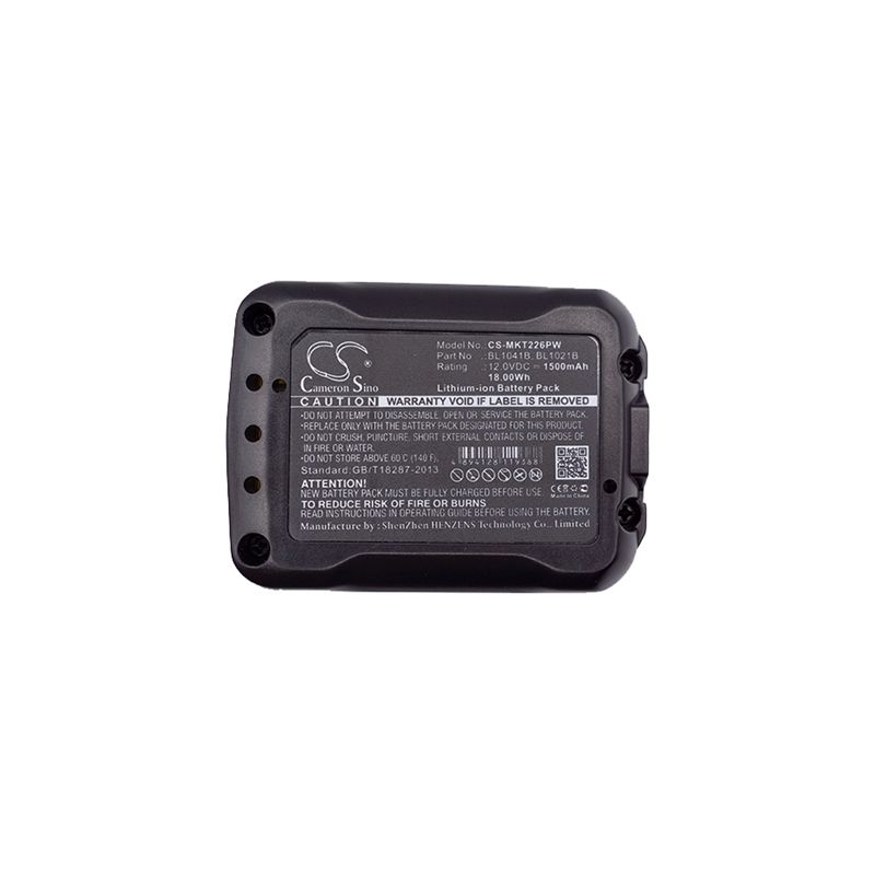 Li-ion Battery fits Makita, 12v Max Cxt Tool, 12-volt Max Cxt, Cg100 12.0V, 1500mAh Power Tools Cameron Sino Technology Limited