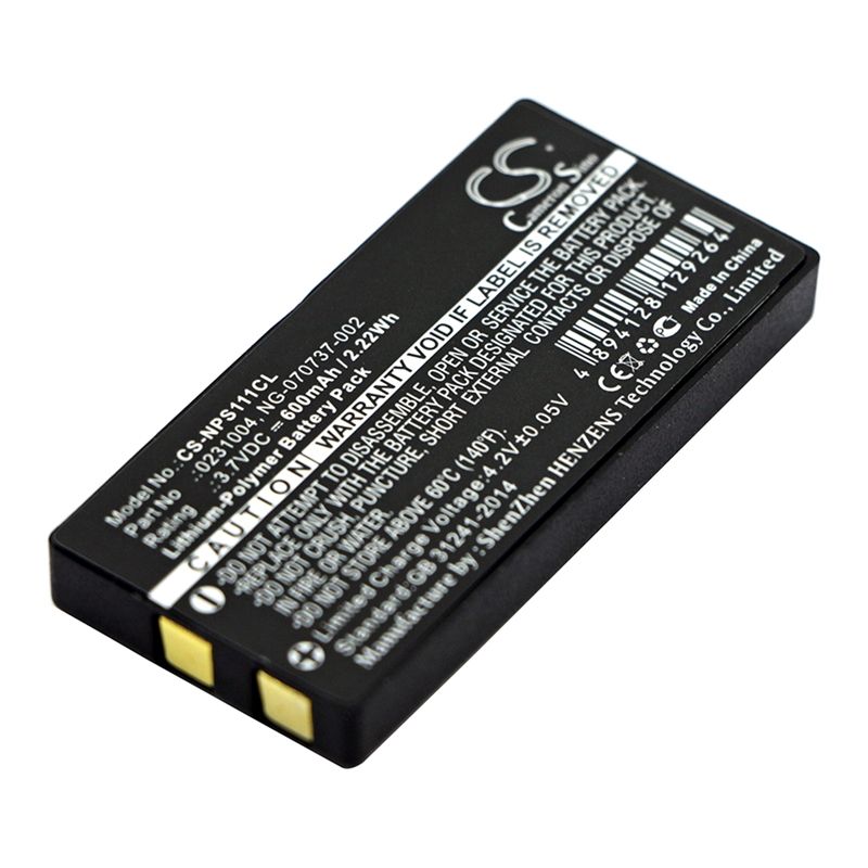 Li-Polymer Battery fits Nec, Dterm, Ps111, Ps3d 3.7V, 600mAh Cordless Phone Cameron Sino Technology Limited