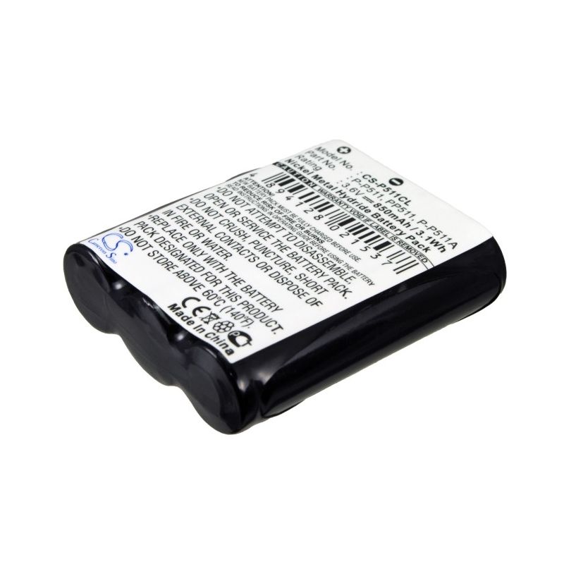 Ni-MH Battery fits Panasonic, Kxfpg371, Kxfpg372, Kxfpg376 3.6V, 850mAh Cordless Phone Cameron Sino Technology Limited