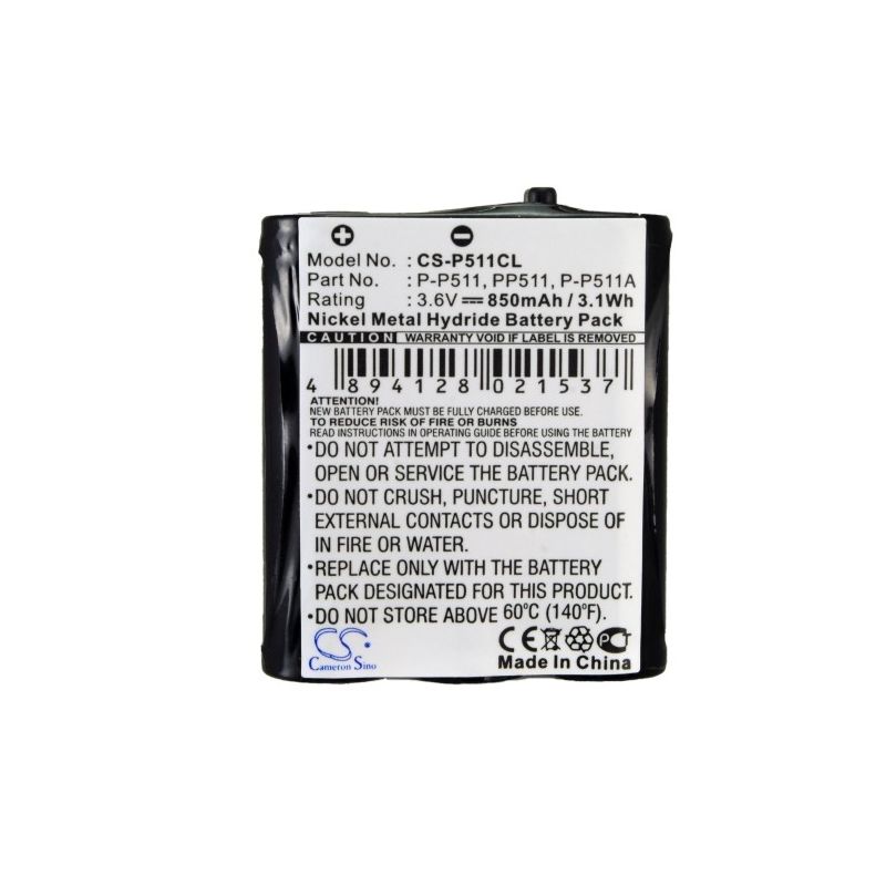 Ni-MH Battery fits Panasonic, Kxfpg371, Kxfpg372, Kxfpg376 3.6V, 850mAh Cordless Phone Cameron Sino Technology Limited