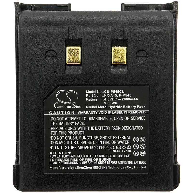 Ni-MH Battery fits Panasonic, A48ar, A48bl, A48nw 4.8V, 2000mAh Cordless Phone Cameron Sino Technology Limited