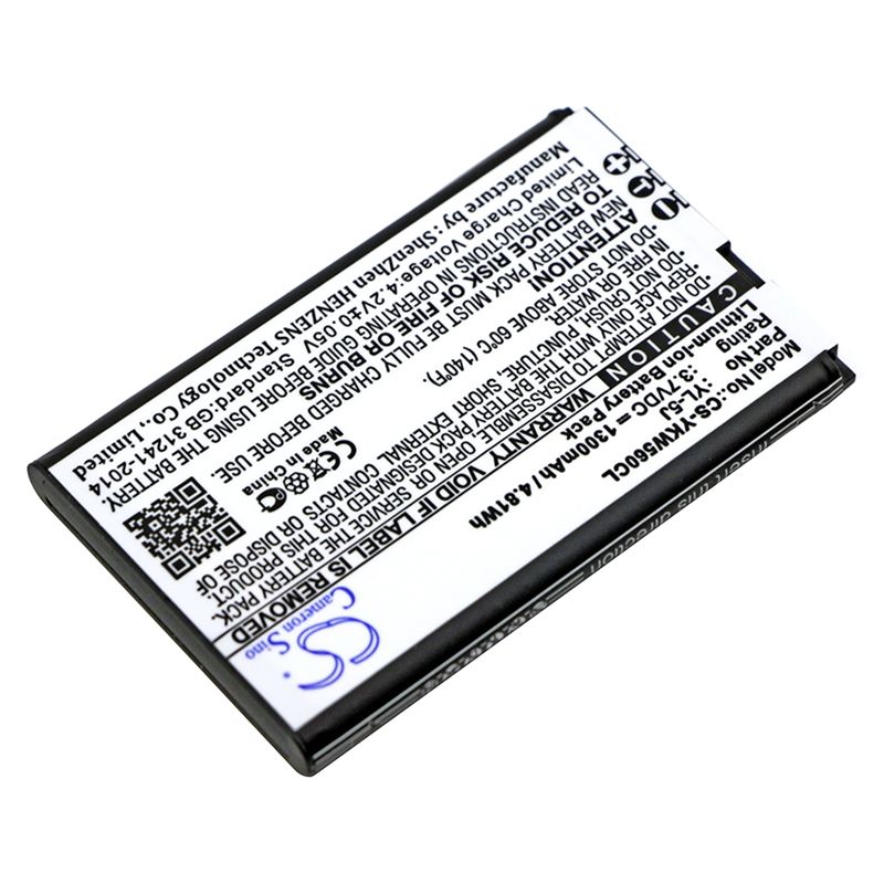 Li-ion Battery fits Yealink, One Talk Ip Dect, W56h, W56h/p 3.7V, 1300mAh Cordless Phone Cameron Sino Technology Limited