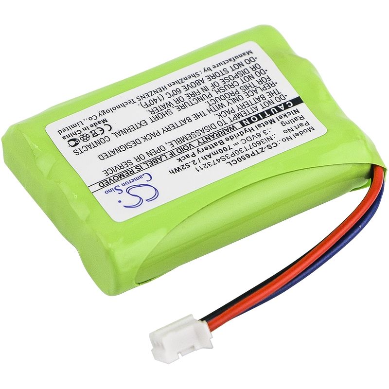 Ni-MH Battery fits Zte, Wp650, Wp850 3.6V, 700mAh Cordless Phone Cameron Sino Technology Limited