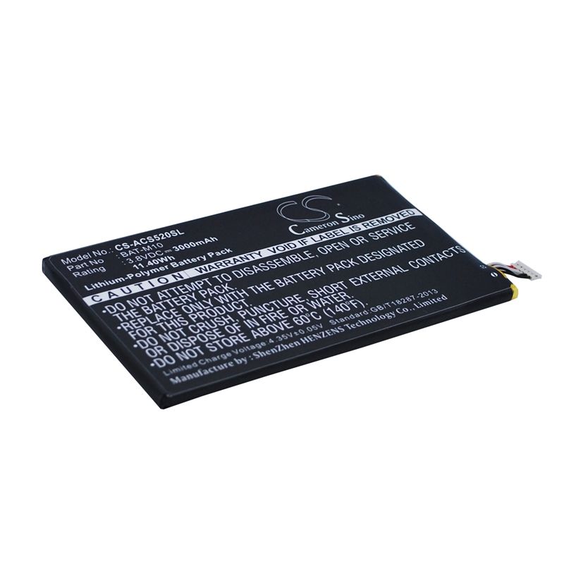 Li-Polymer Battery fits Acer, liquid jade s2, liquid s2, s520 3.8V, 3000mAh Mobile & SmartPhone Cameron Sino Technology Limited