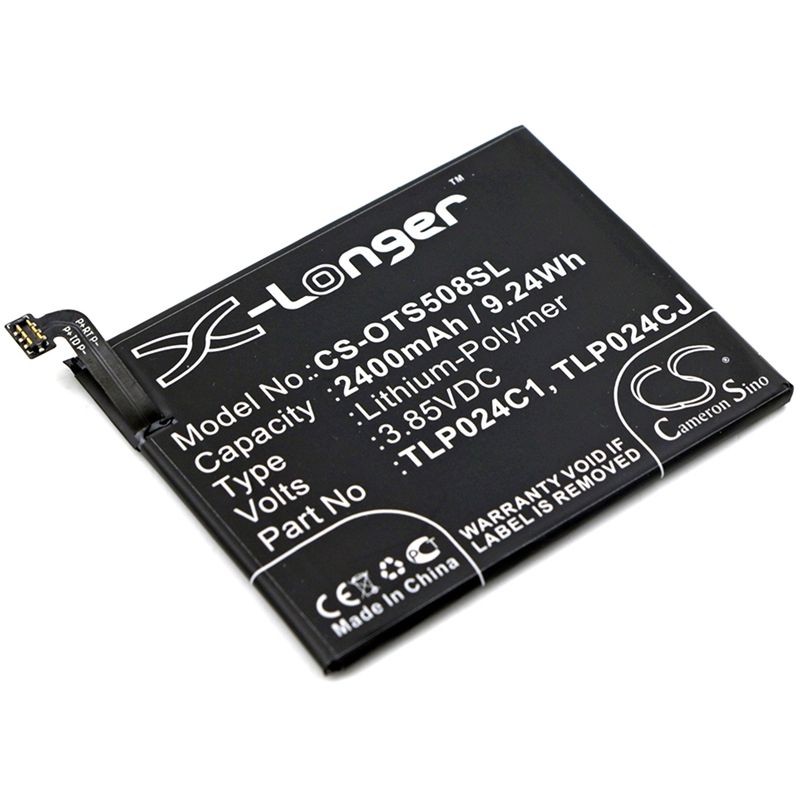 Li-Polymer Battery fits Alcatel, 5046d, 5046g, 5046y 3.85V, 2400mAh Mobile & SmartPhone Cameron Sino Technology Limited