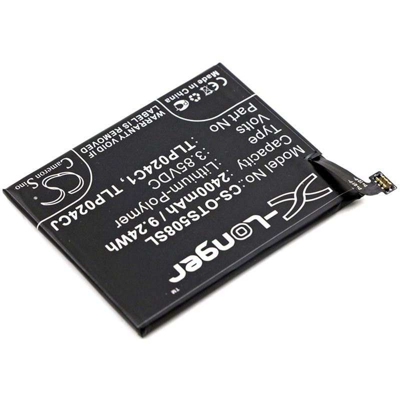Li-Polymer Battery fits Alcatel, 5046d, 5046g, 5046y 3.85V, 2400mAh Mobile & SmartPhone Cameron Sino Technology Limited