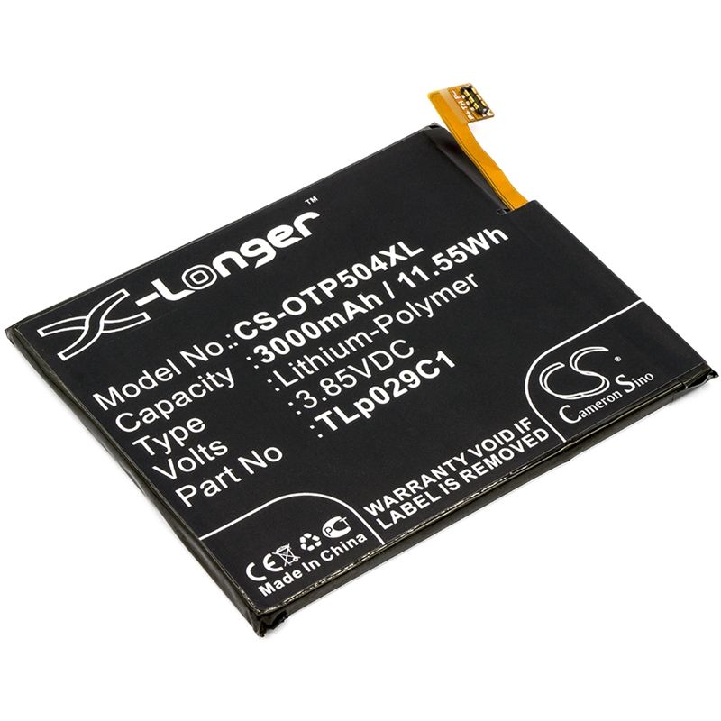 Li-Polymer Battery fits Alcatel, 5049s, 5049w, 5049z 3.85V, 3000mAh Mobile & SmartPhone Cameron Sino Technology Limited
