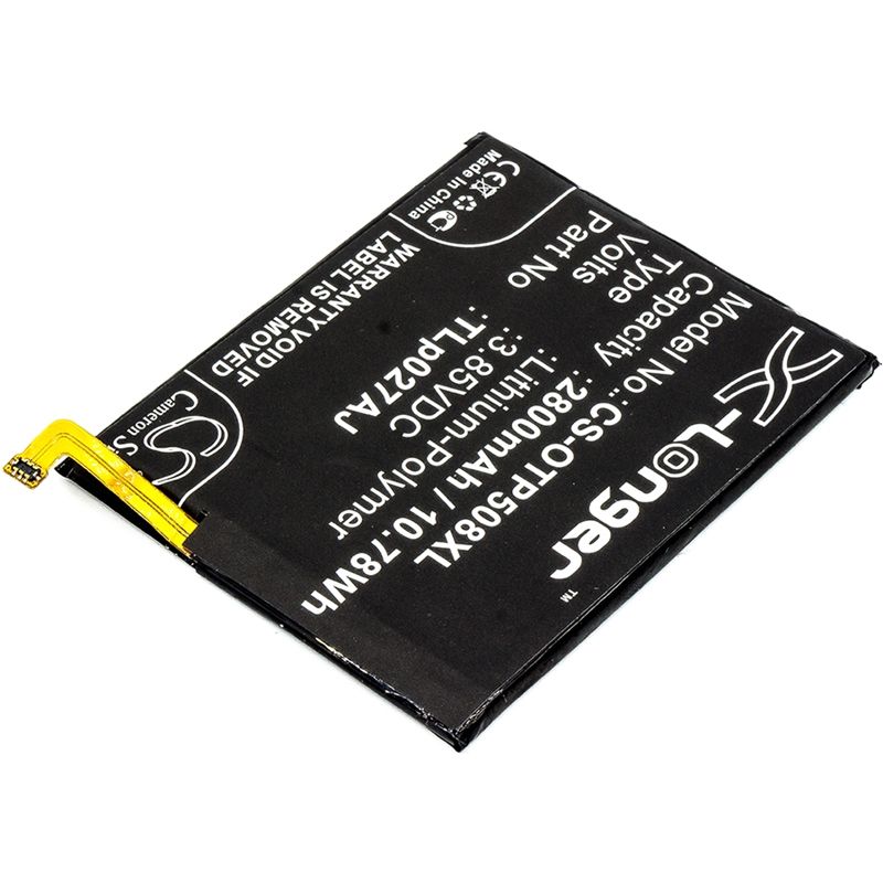 Li-Polymer Battery fits Alcatel, 5085d, 5085g, a5 3.85V, 2800mAh Mobile & SmartPhone Cameron Sino Technology Limited