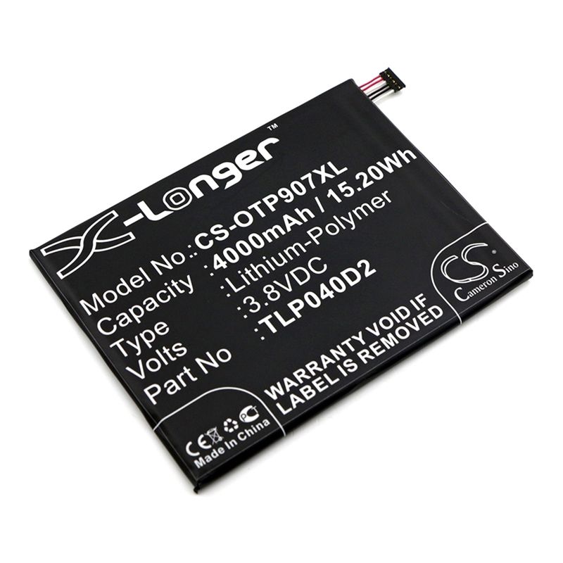 Li-Polymer Battery fits Alcatel, 9007t, one touch pixi 3 7, ot-9007 3.8V, 4000mAh Mobile & SmartPhone Cameron Sino Technology Limited