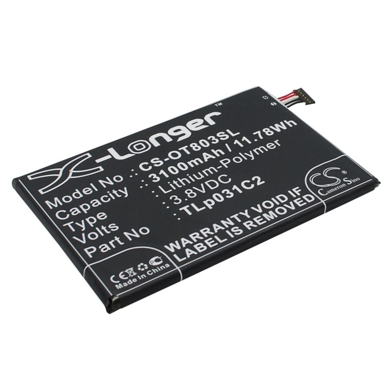 Li-Polymer Battery fits Alcatel, m811, m812, m812c 3.8V, 3100mAh Mobile & SmartPhone Cameron Sino Technology Limited