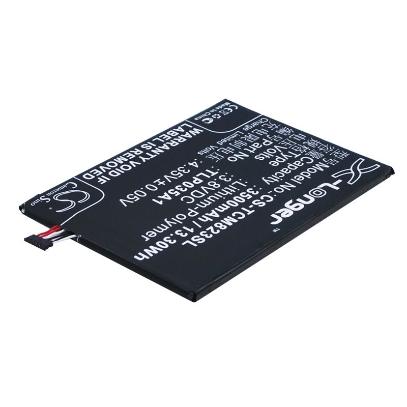 Li-Polymer Battery fits Alcatel, n1 max, tcl, m823 3.8V, 3500mAh Mobile & SmartPhone Cameron Sino Technology Limited