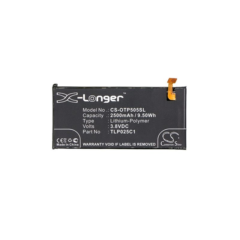 Li-Polymer Battery fits Alcatel, one touch allure, one touch fierce 4, one touch idol 3 5.5 3.8V, 2500mAh Mobile & SmartPhone Cameron Sino Technology Limited