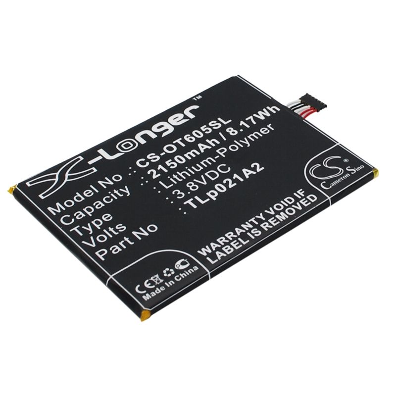 Li-Polymer Battery fits Alcatel, one touch idol 2s, ot-6050, ot-6050y 3.8V, 2150mAh Mobile & SmartPhone Cameron Sino Technology Limited