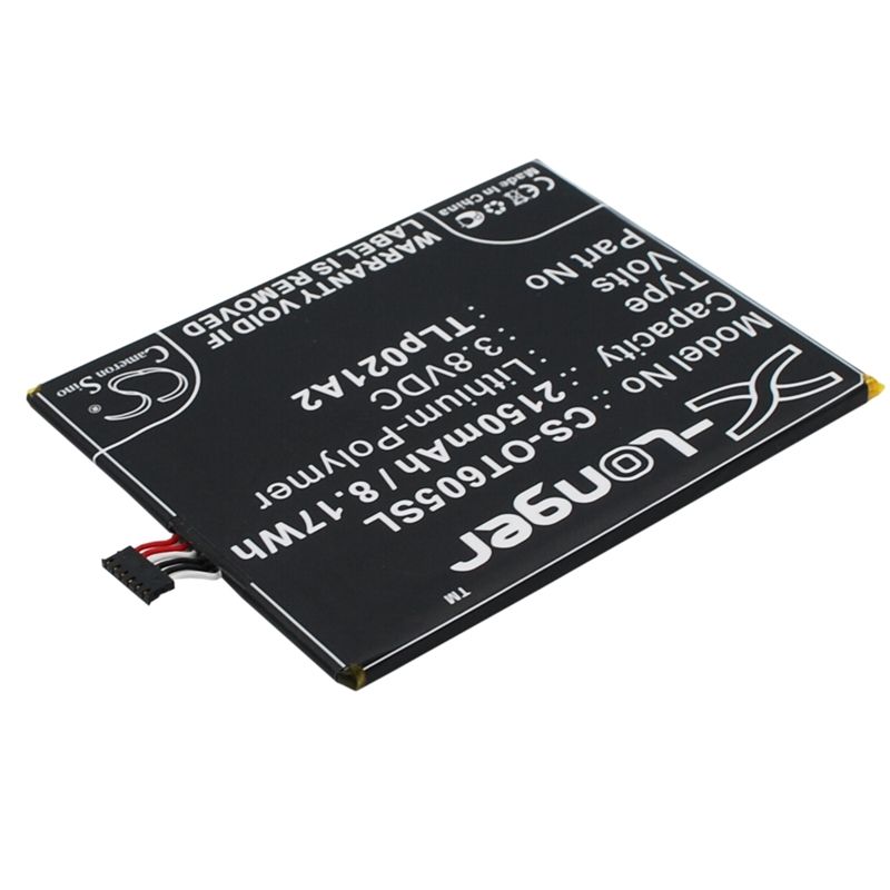 Li-Polymer Battery fits Alcatel, one touch idol 2s, ot-6050, ot-6050y 3.8V, 2150mAh Mobile & SmartPhone Cameron Sino Technology Limited (Suspended)