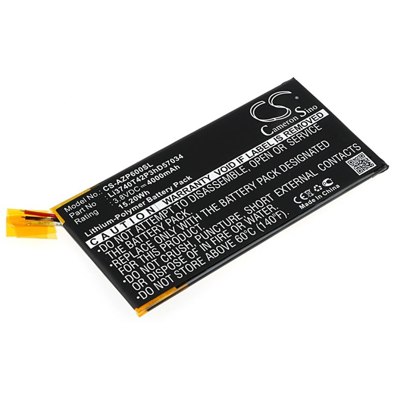 Li-Polymer Battery fits Amazing, p6 3.8V, 4000mAh Mobile & SmartPhone Cameron Sino Technology Limited