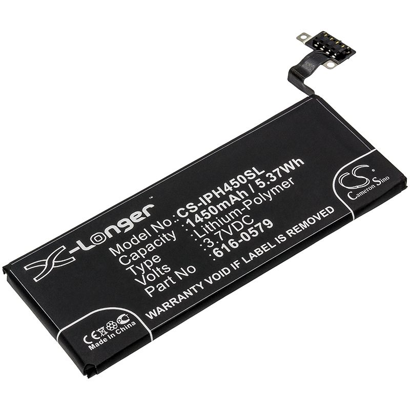 Li-polymer Battery Fits Apple, A1387, A1431, Iphone 4s 3.7v, 1450mah Mobile & SmartPhone Cameron Sino Technology Limited