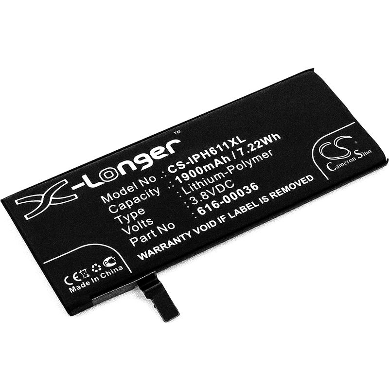 Li-polymer Battery Fits Apple, A1633, A1688, A1691 3.8v, 1900mah Mobile & SmartPhone Cameron Sino Technology Limited
