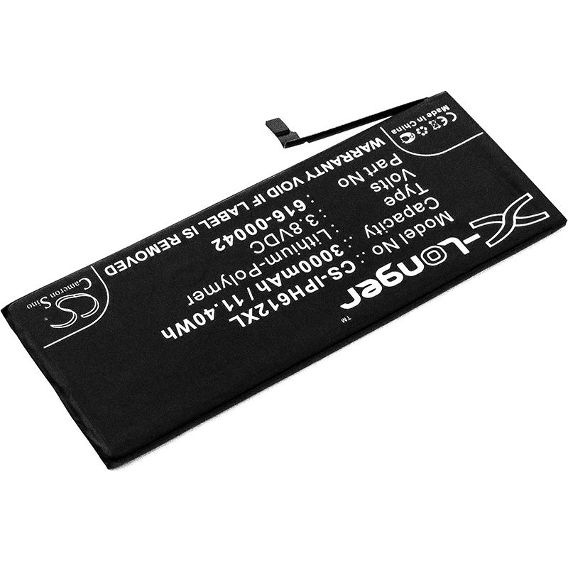 Li-polymer Battery Fits Apple, A1634, A1687, A1690 3.8v, 3000mah Mobile & SmartPhone Cameron Sino Technology Limited