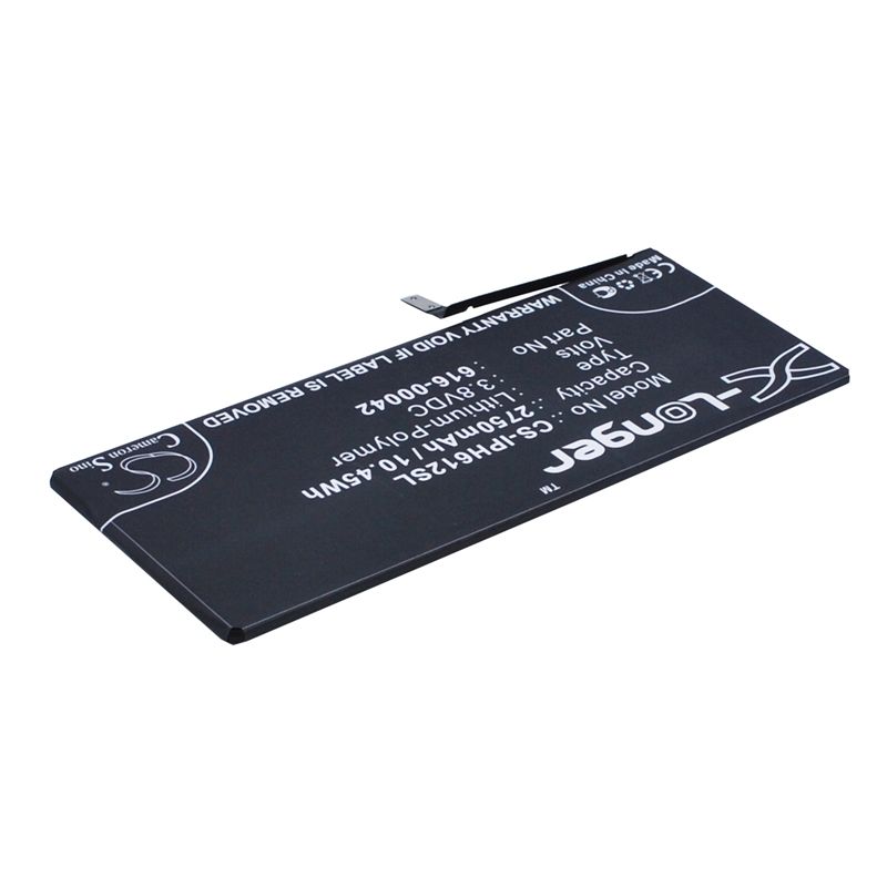 Li-polymer Battery Fits Apple, A1634, A1687, A1690 3.8v, 2750mah Mobile & SmartPhone Cameron Sino Technology Limited