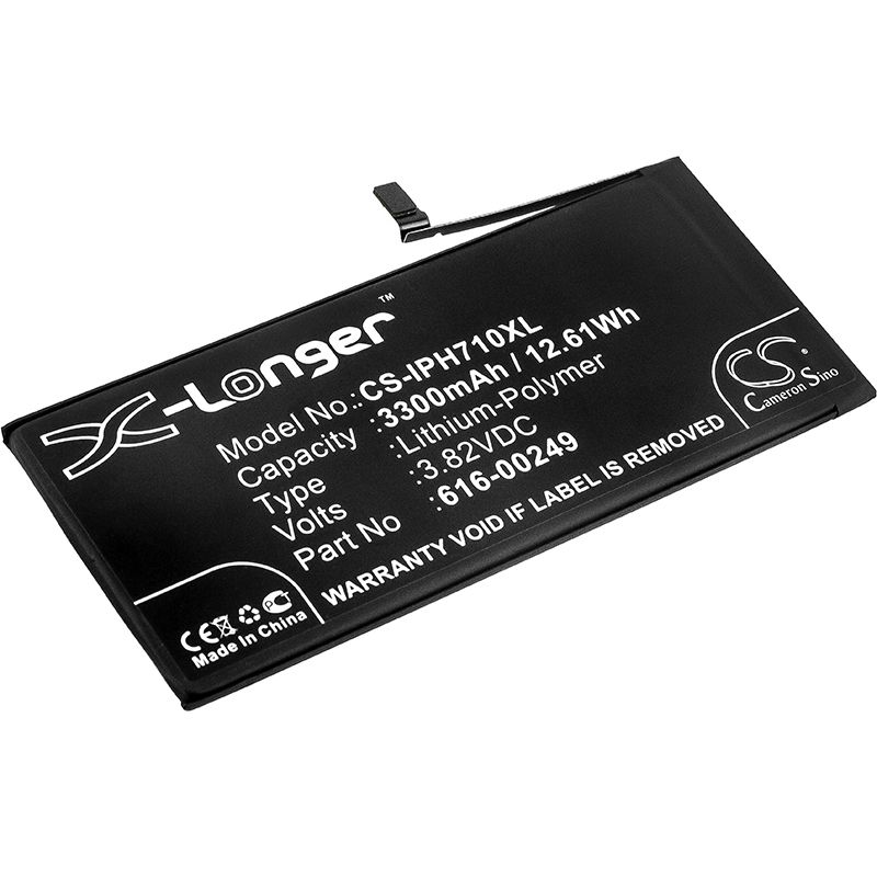 Li-polymer Battery Fits Apple, A1661, A1784, A1785 3.82v, 3300mah Mobile & SmartPhone Cameron Sino Technology Limited