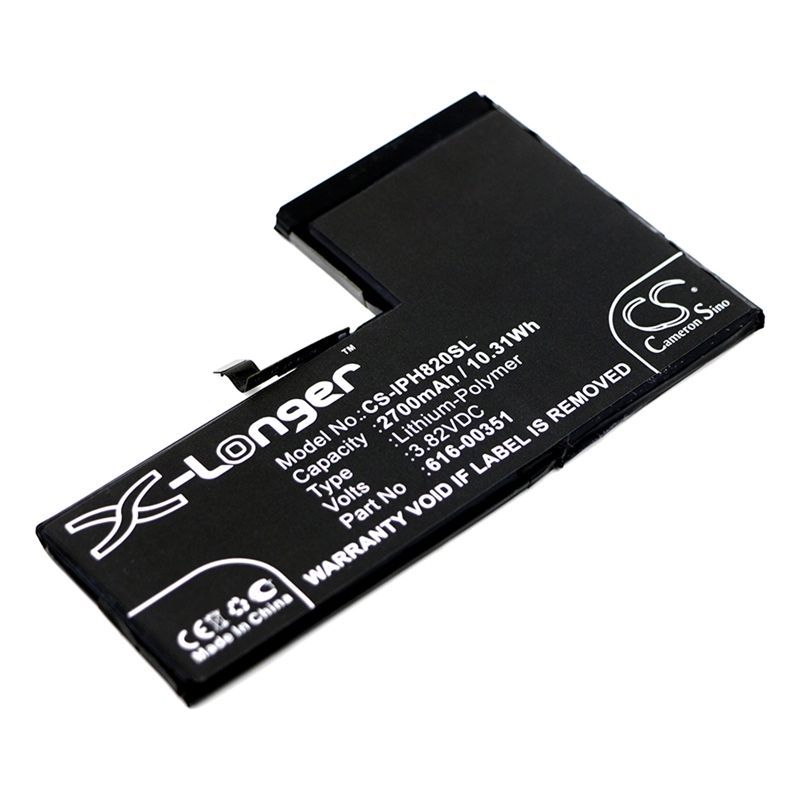 Li-Polymer Battery fits Apple, iphone x, mqa52ll/a, mqa62ll/a 3.82V, 2700mAh Mobile & SmartPhone Cameron Sino Technology Limited