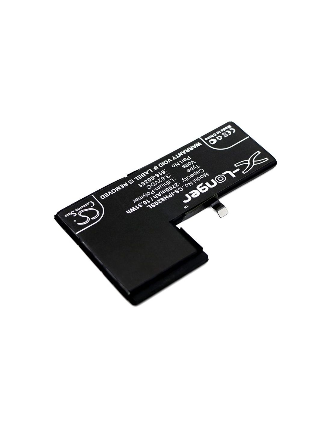 Li-Polymer Battery fits Apple, iphone x, mqa52ll/a, mqa62ll/a 3.82V, 2700mAh Mobile & SmartPhone Cameron Sino Technology Limited