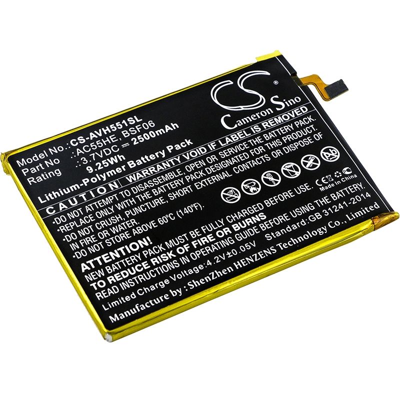 Li-Polymer Battery fits Archos, 55 helium ultra, a55 helium 3.7V, 2500mAh Mobile & SmartPhone Cameron Sino Technology Limited