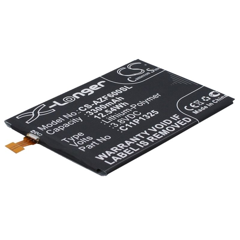 Li-Polymer Battery fits Asus, a600, a600cg, t00g 3.8V, 3300mAh Mobile & SmartPhone Cameron Sino Technology Limited