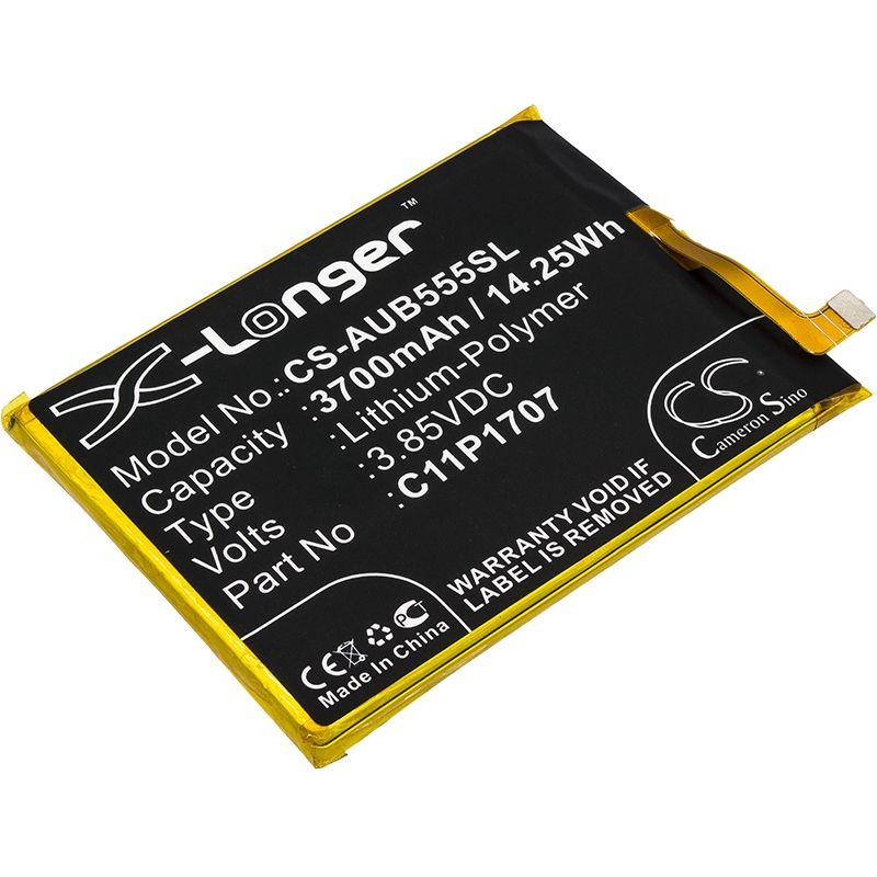 Li-polymer Battery Fits Asus, Zb555kl, Zenfone Max M1, Zenfone Max M1 Dual Sim 3.85v, 3700mah Mobile & SmartPhone Cameron Sino Technology Limited
