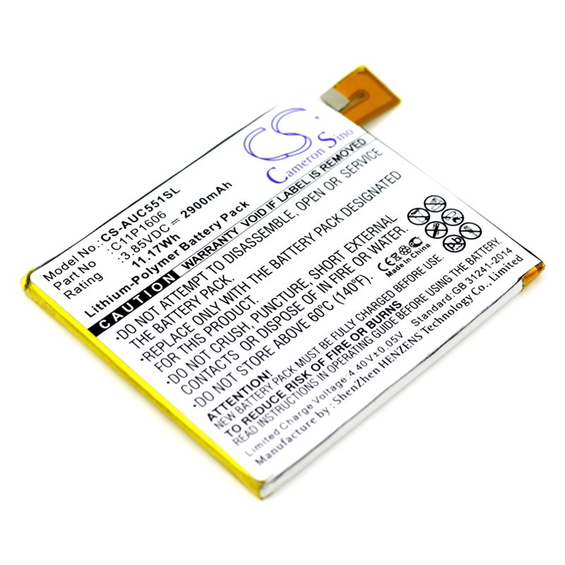 Li-polymer Battery Fits Asus, Zc551kl, Zenfone 3 Laser 3.85v, 2900mah Mobile & SmartPhone Cameron Sino Technology Limited