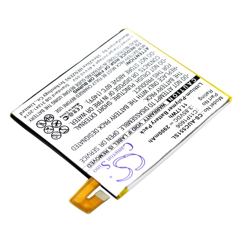Li-polymer Battery Fits Asus, Zc551kl, Zenfone 3 Laser 3.85v, 2900mah Mobile & SmartPhone Cameron Sino Technology Limited