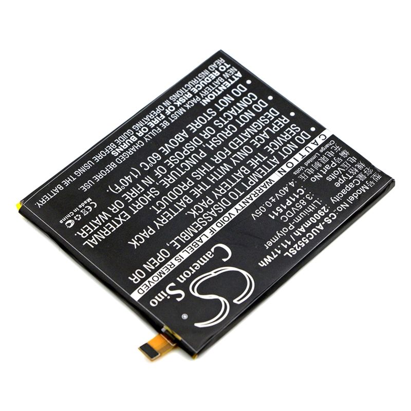 Li-polymer Battery Fits Asus, Zd552kl, Ze552kl, Zenfone 3 3.85v, 2900mah Mobile & SmartPhone Cameron Sino Technology Limited