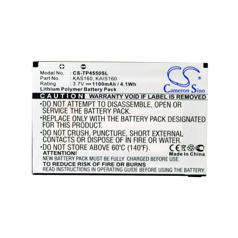 Li-Polymer Battery fits At&t,8900, 8925 tilt, tilt 8925 3.7V, 1100mAh Mobile & SmartPhone Cameron Sino Technology Limited