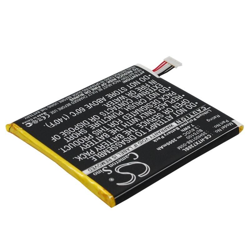 Li-Polymer Battery fits At&t, one x plus, s728e, htc 3.8V, 2000mAh Mobile & SmartPhone Cameron Sino Technology Limited