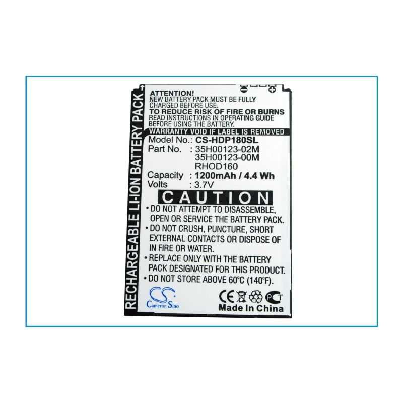 Li-Polymer Battery fits At&t, t7377, tilt 2, tilt pro 2 3.7V, 1200mAh Mobile & SmartPhone Cameron Sino Technology Limited