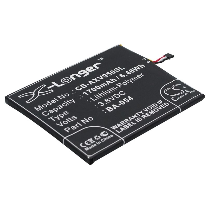 Li-Polymer Battery fits Aux, i7 air, v950+ 3.8V, 1700mAh Communications Cameron Sino Technology Limited (Suspended)