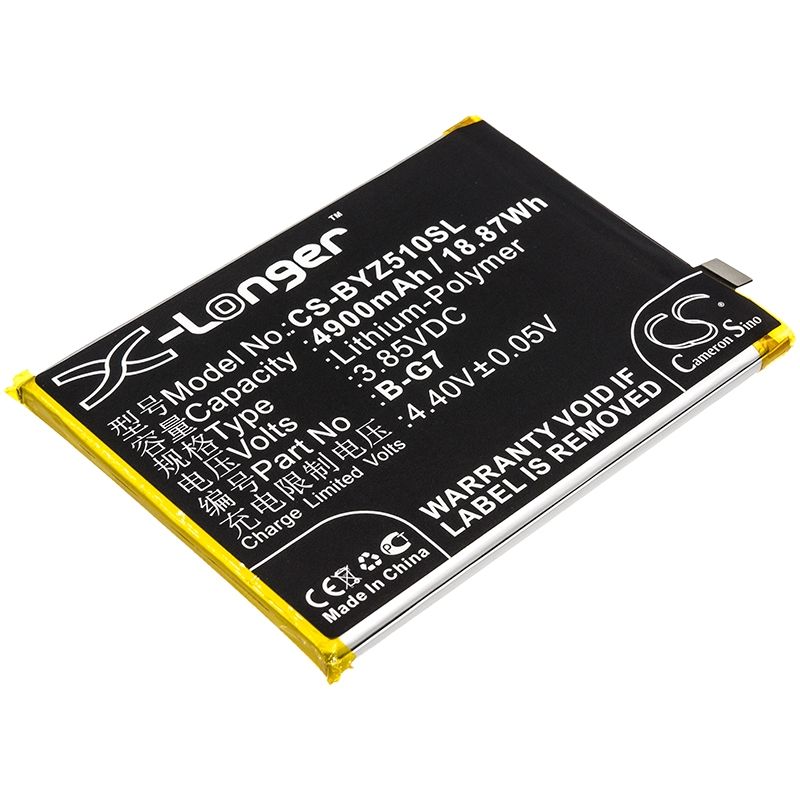 Li-Polymer Battery fits Bbk,1951, v1911a, v1919a 3.85V, 4900mAh Mobile & SmartPhone Cameron Sino Technology Limited