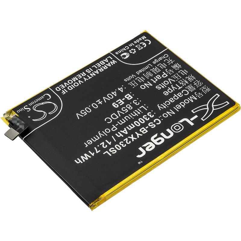 Li-Polymer Battery fits Bbk, v1809, v1809a, v1809t 3.85V, 3300mAh Mobile & SmartPhone Cameron Sino Technology Limited