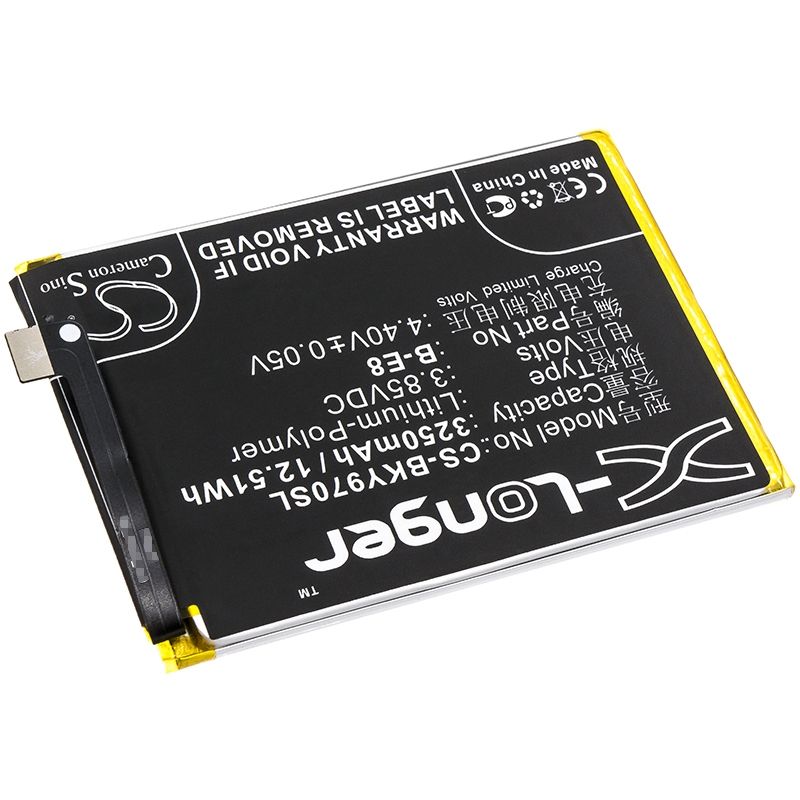 Li-Polymer Battery fits Bbk, v1813, v1813a, v1813t 3.85V, 3250mAh Mobile & SmartPhone Cameron Sino Technology Limited