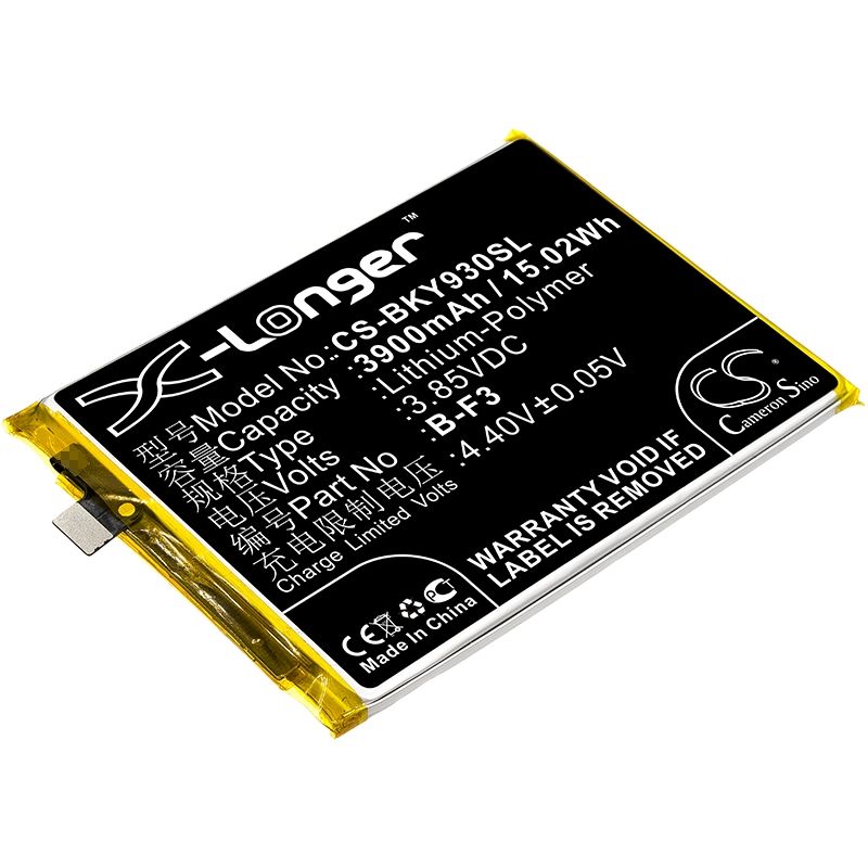 Li-polymer Battery Fits Bbk, V1815, V1818c, V1818ca 3.85v, 3900mah Mobile & SmartPhone Cameron Sino Technology Limited