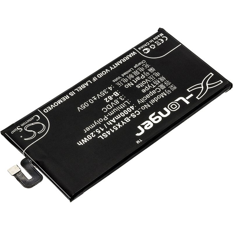 Li-Polymer Battery fits Bbk, vivo x5 max s, x5max s, vivo 3.8V, 4000mAh Mobile & SmartPhone Cameron Sino Technology Limited