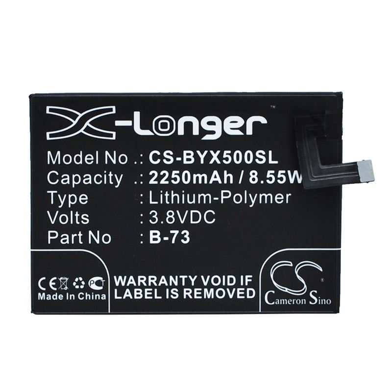 Li-Polymer Battery fits Bbk, vivo x5, vivo x5 4g, vivo x5l 3.8V, 2250mAh Mobile & SmartPhone Cameron Sino Technology Limited