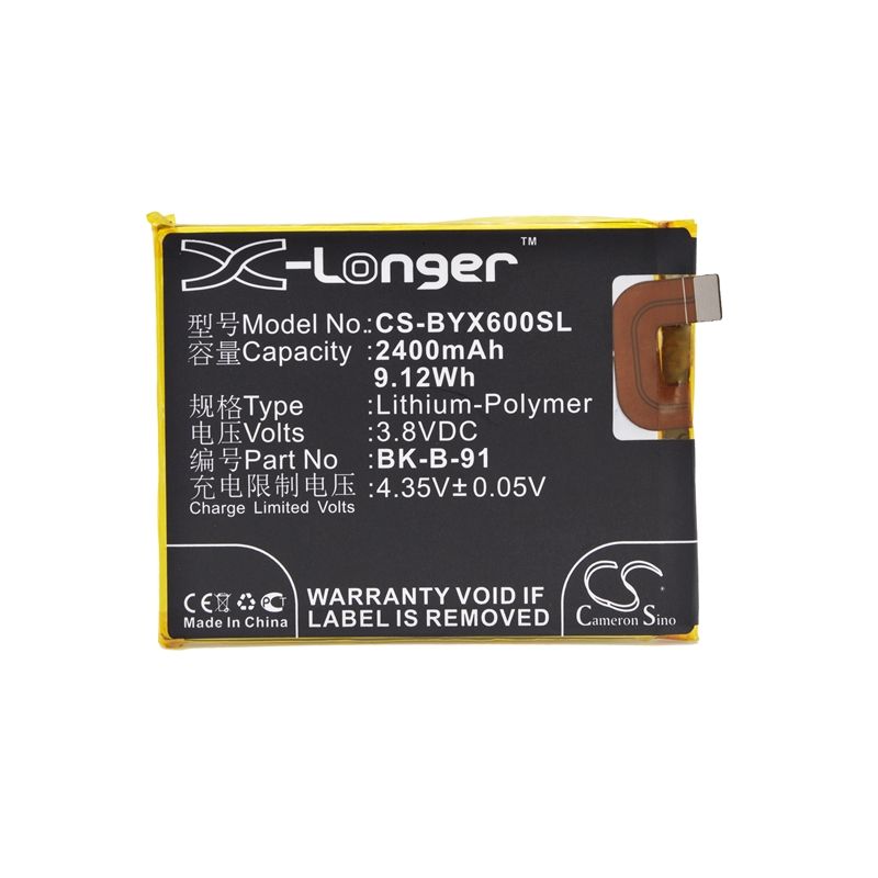 Li-Polymer Battery fits Bbk, vivo x6, vivo x6a, vivo x6a dual sim td-lte 3.8V, 2400mAh Mobile & SmartPhone Cameron Sino Technology Limited