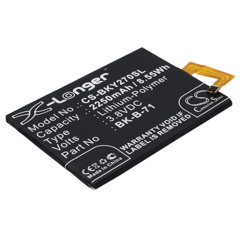 Li-Polymer Battery fits Bbk, vivo y18, vivo y18l 3.8V, 2250mAh Mobile & SmartPhone Cameron Sino Technology Limited