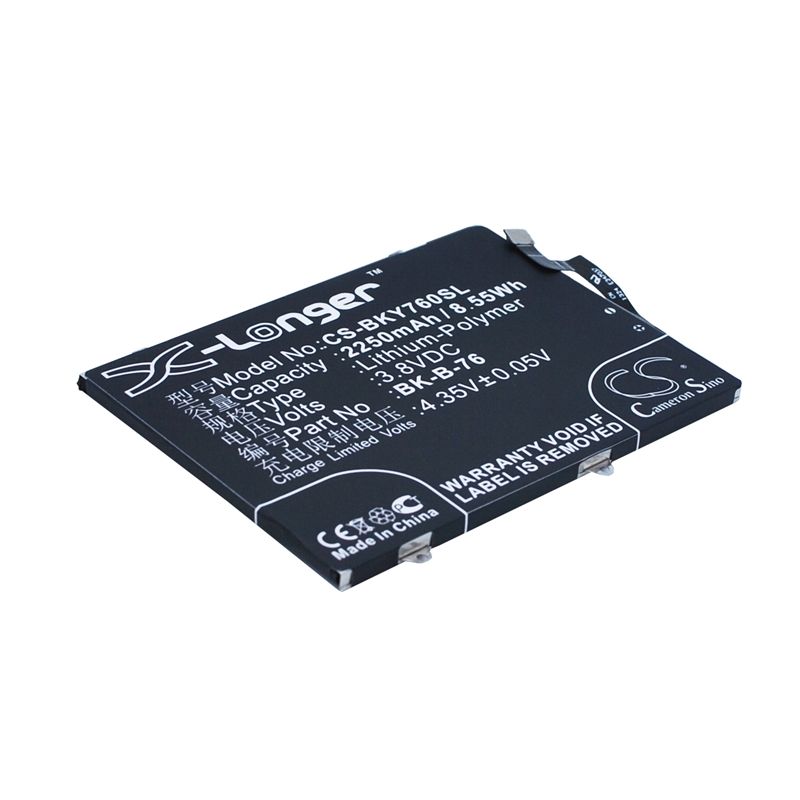 Li-Polymer Battery fits Bbk, vivo y27 3.8V, 2250mAh Mobile & SmartPhone Cameron Sino Technology Limited