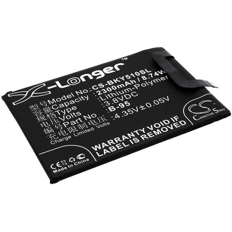 Li-polymer Battery Fits Bbk, Vivo Y51, Vivo Y51 Dual Sim, Vivo Y51 Td-lte 3.8v, 2300mah Mobile & SmartPhone Cameron Sino Technology Limited