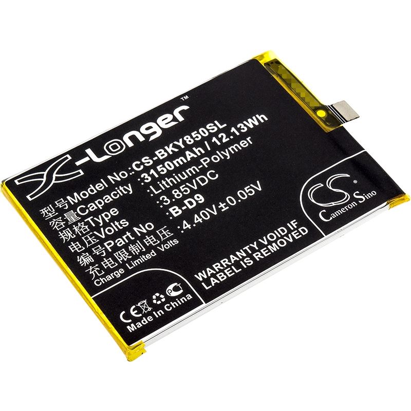 Li-Polymer Battery fits Bbk, vivo y85, vivo y85 dual sim, vivo y85 dual sim td-lte 3.85V, 3150mAh Mobile & SmartPhone Cameron Sino Technology Limited